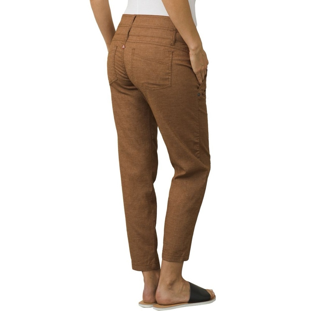 prAna Linen Cotton Pleated Tapered Pants Quiet Luxury Capsule Wardrobe Brown 8 - Picture 3 of 10